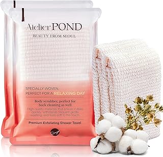 Toalla exfoliante coreana, paquete de 2 – Toa...