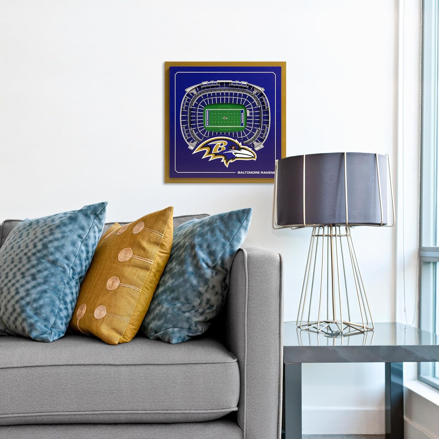 YouTheFan Officially-licensed NFL Stadium Series 3D Wall Art - multi-layer team stadium replica, detailed sports fan gift, indoor decor