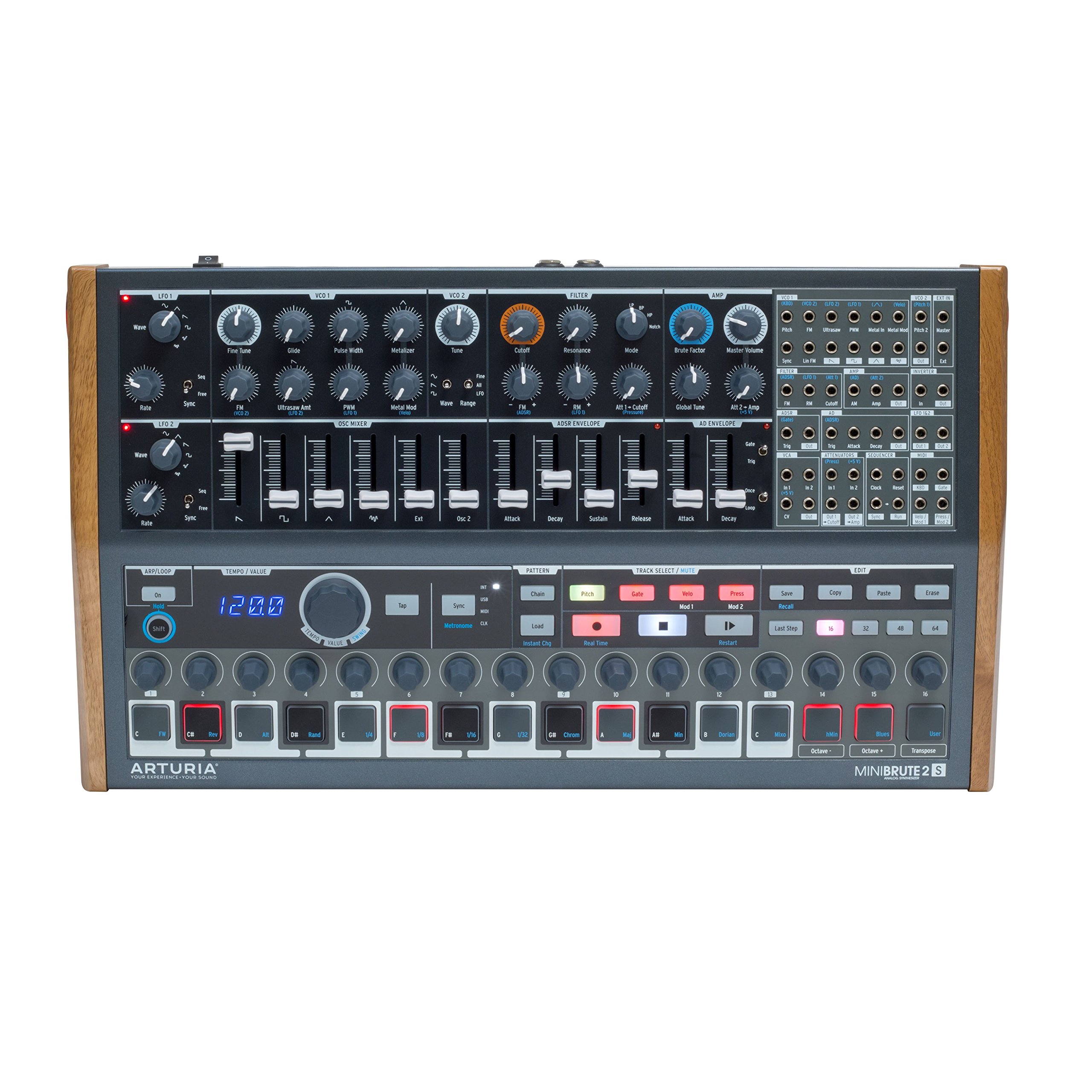 Amazon | Arturia MiniBrute 2S セミモジュラーアナログシンセサイザー