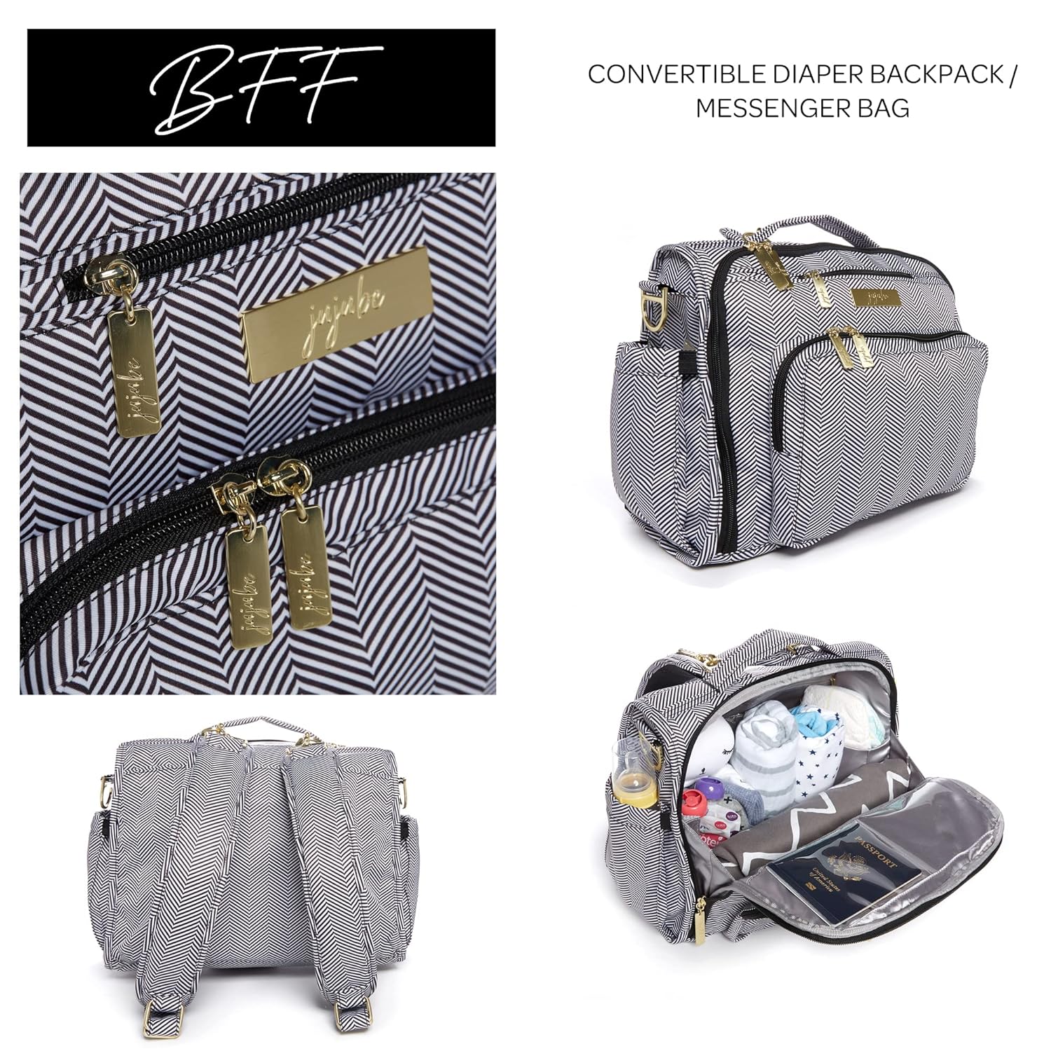 Convertible Diaper Jujube Baby Bag Convertible Jujube Diaper Bag