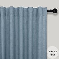 Vista 229 de Orange Linen Curtains 72 Inch Length for Living Room 2 Panels Set Back Tab Loop Pocket Semi Sheer Copper Brown Burnt Orange Curtains for Bedroom