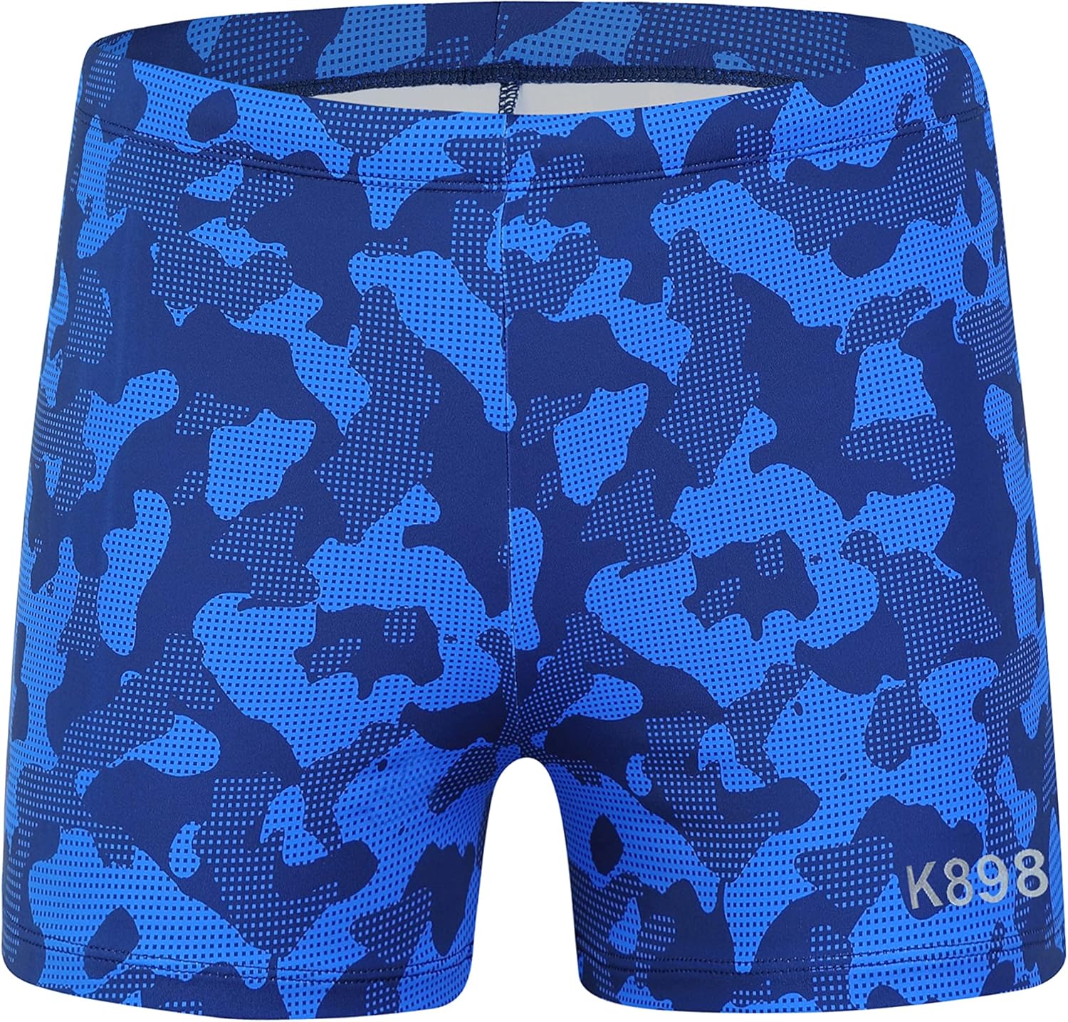 K898 Men Swimwear Boxer Briefs Short Swim Jammer Fashion Print Racer Mens Square Leg Swimsuit : Sports & Outdoors