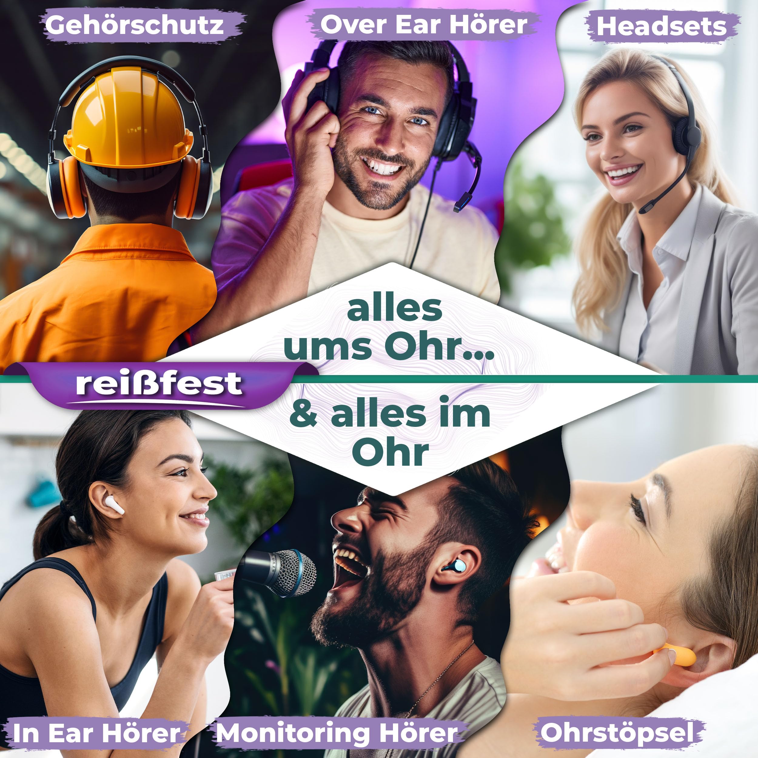 300x Reinigungstücher für Hörgeräte, Qindoo Reinigung für Kopfhörer, Headset, Ohrstöpsel In-Ear Reiniger Tuch feucht und reißfest (3 Dosen)