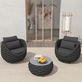 TWT 3 Pieces Aluminum Patio Furniture Set
