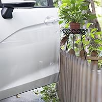 Vista 4 de Protectores de borde de puerta de automóvil, forma de U, moldura de cromo plateado, universal, tira decorativa de protección para puertas