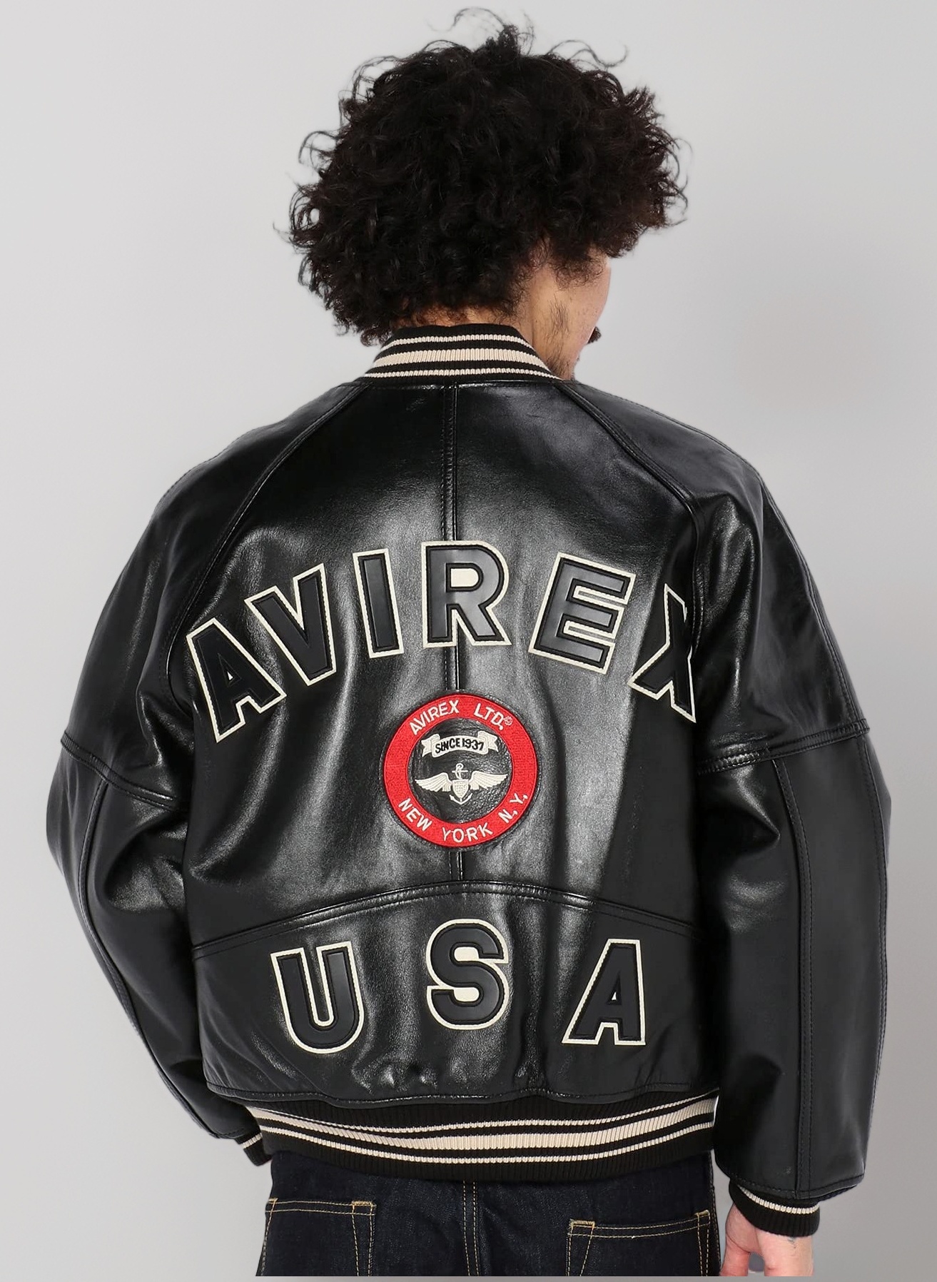 Amazon | [アヴィレックス] スタジャン VARSITY JACKET 6181032 メンズ
