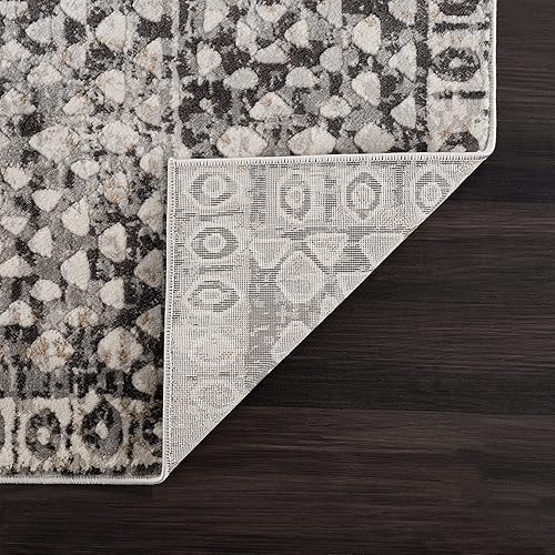Miniatura 8 de Bloom Rugs Troya - Alfombra abstracta moderna para sala de estar, dormitorio, comedor y cocina, tamaño exacto 5 x 7 pies 5 pulgadas