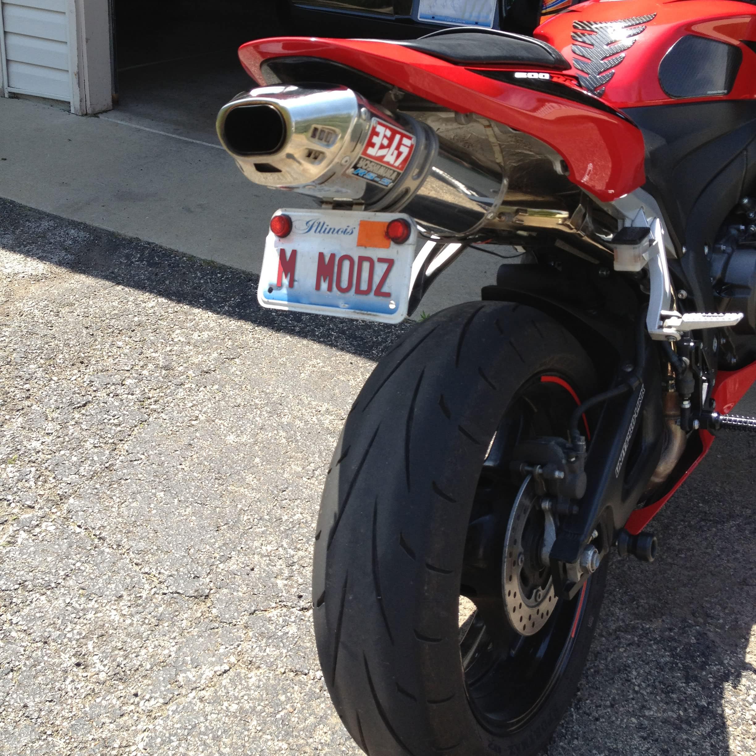 03-22 CBR600RR Fender Eliminator for a Yoshimura RS-5 Exhaust