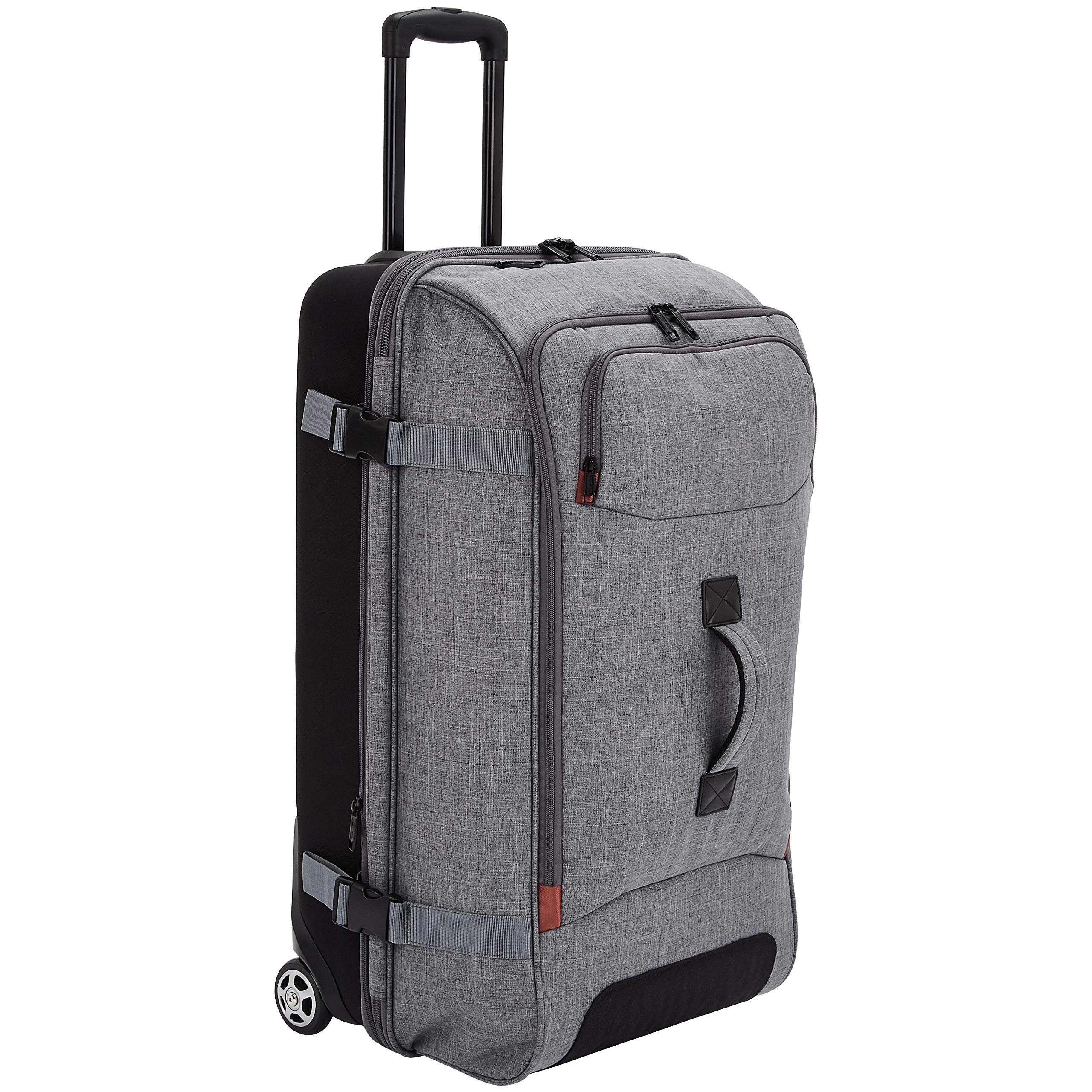 Amazon BasicsRolling Travel Duffel Bag Luggage With Wheels, Large, Grey