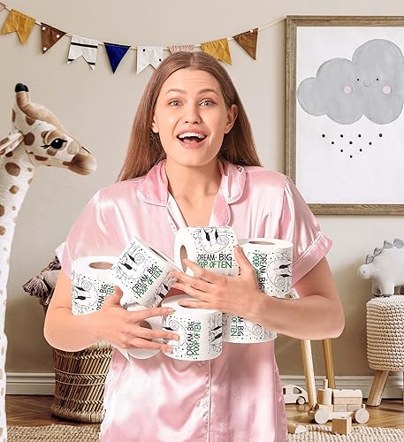 Miniatura 7 de Dream Big Often - Papel higiénico impreso con perezoso, divertido rollo de papel higiénico para broma, sorpresa, decoración de baño, regalo novedoso