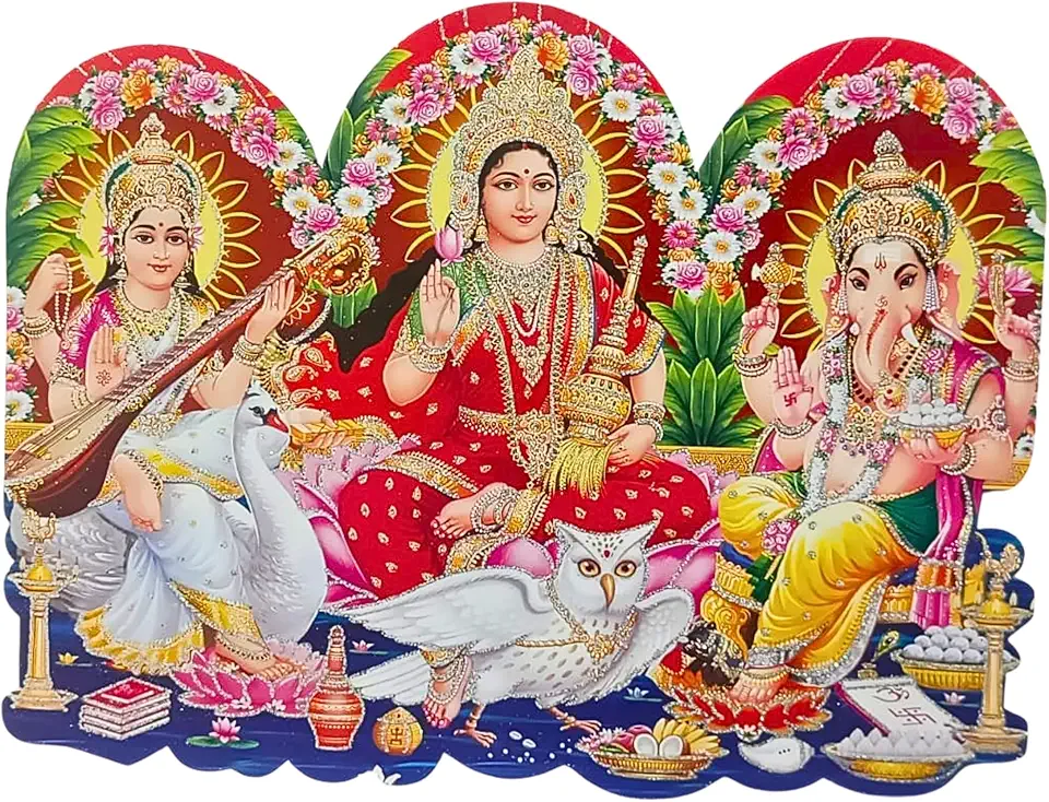Adesivo de parede de festival tradicional – Pôster decorativo colorido para decoração de casa, escritório e celebração