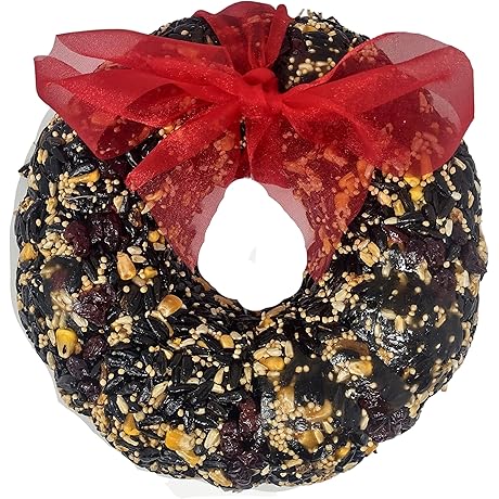 Flock Fuel Bird Seed Wreath for Christmas Cheer