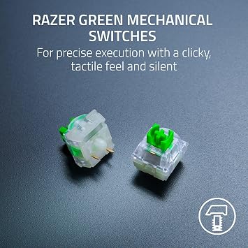 Razer BlackWidow V4 X Mechanical Gaming Keyboard: Green Switch Tactile & Clicky - 6 Macro Keys - Chroma RGB - Double Shot ABS Key Cap - Sound Damping & Stabilizer - Minecraft Edition