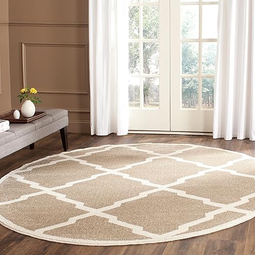 Vista 193 de Safavieh Amherst Collection amt421b Gris Claro y Beige Interior/exterior Area Rug, Polipropileno