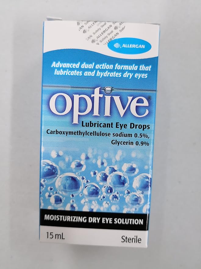 OPTIVE Eye Drop 15ML Moisturising Dry Eye Solution. Health & Household