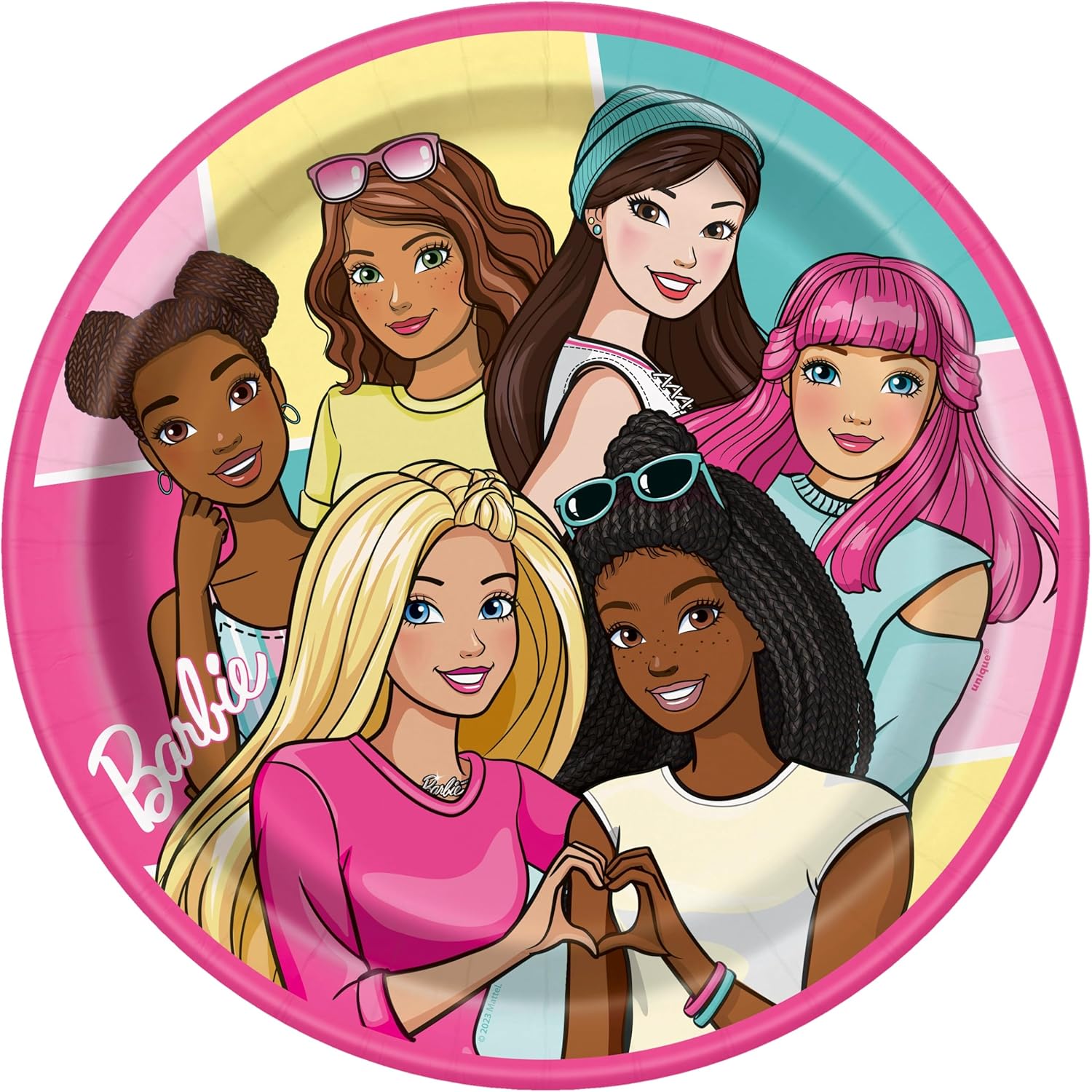 Barbie Theme Party Solutions - 33 Piece Unbeatable Value Bundle with Official Licensed Products for Kids Birthdays & Anniversaries + Bonus Party Supplies