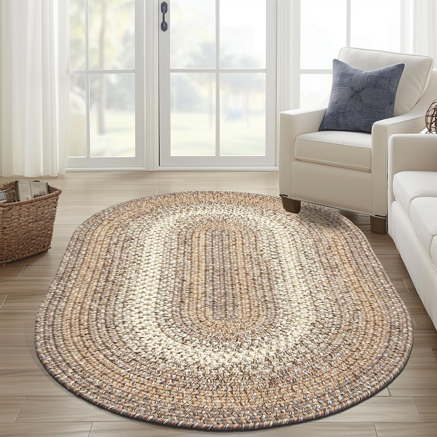 Super Area Rugs Braided Rugs Farmhouse Kitchen Rug