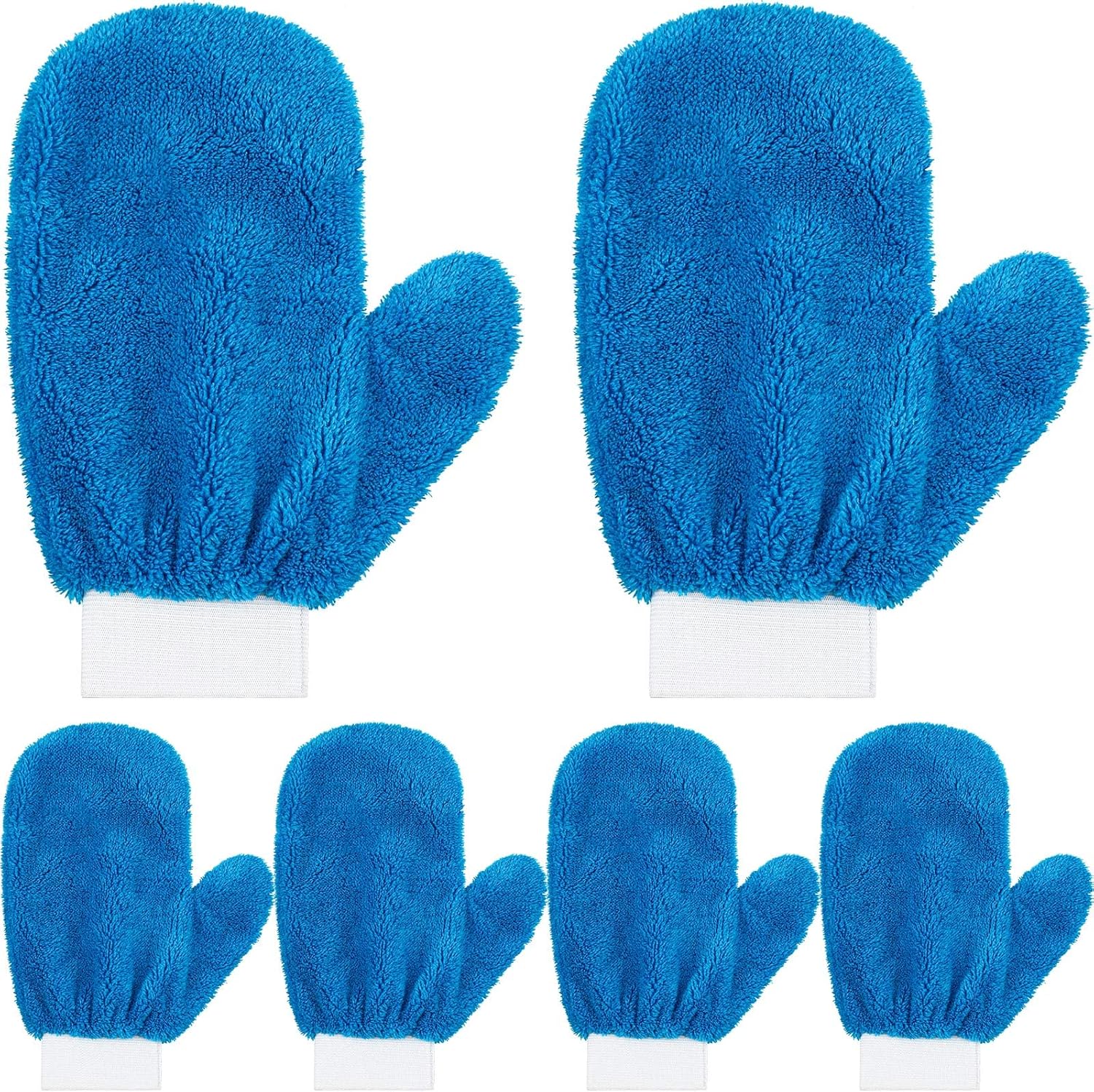 Remerry 6 Pcs Microfiber Mitt with Thumb for Cars Paint