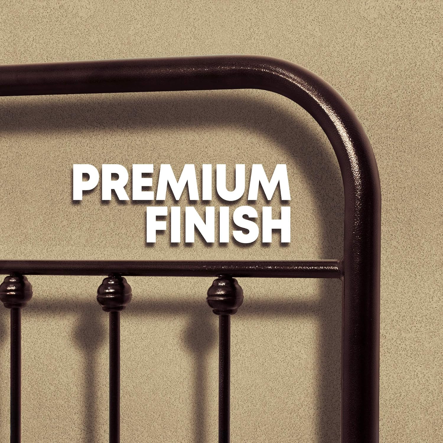 Buy AMBEE21 Vintage Queen Metal Bed Frame with Headboard and Footboard