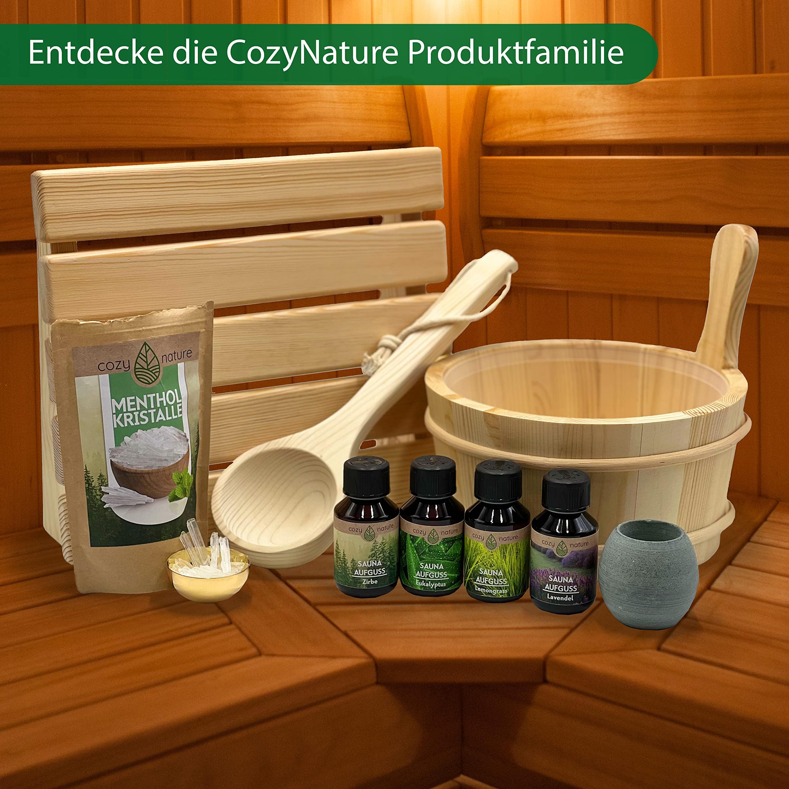 CozyNature® Speckstein Sauna Brunnen | Aufgussstein und Verdampfer | Sauna Zubehör | Springbrunnen, Fontäne | 100% Handarbeit 15cmx10cm