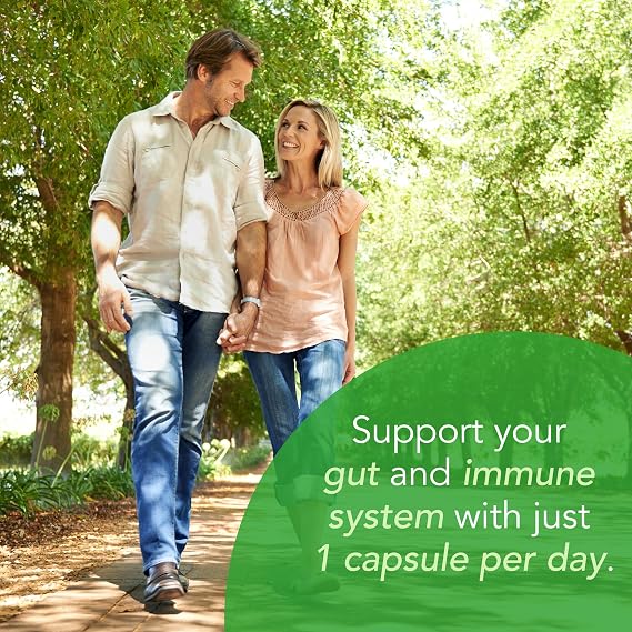 New Earth Acidophilus Lactobacillus DDS-1 - Probiotic for Upper GI Support - Inulin Prebiotic & Organic Wild Microalgae - 5 Billion CFU for Gut Health, Digestion & Immune Function - Vegan, 30 ct