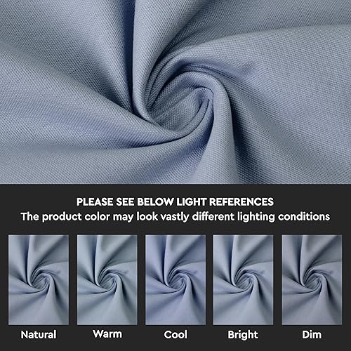 Vista 259 de Encasa Homes - Juego de 2 fundas de almohada, 18 x 18 pulgadas, lona de algodón teñidas, cuadradas, decorativas, para sofá, silla, cama y hogar, Azul