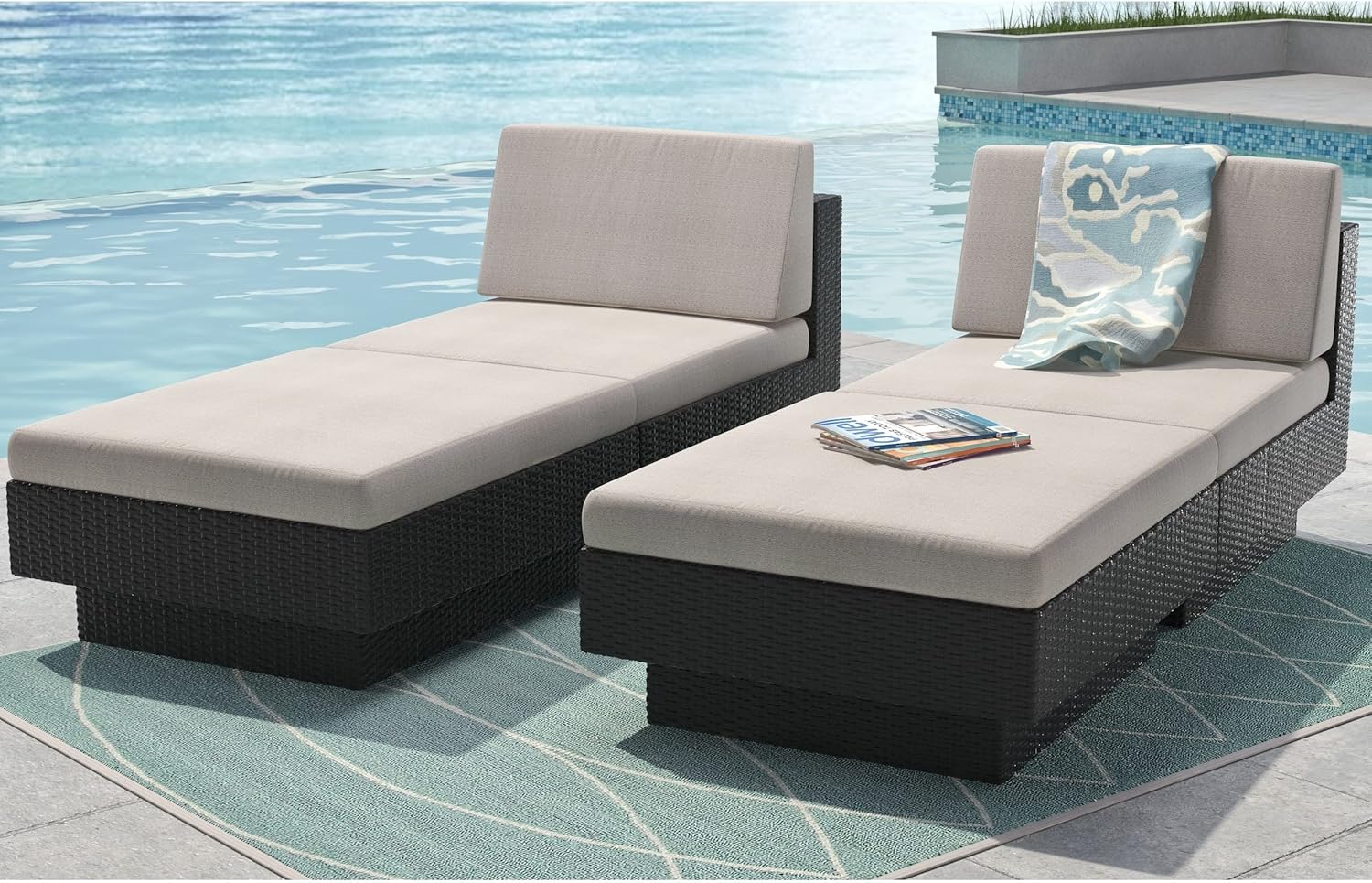Oliver and James Sonax Park Terrace 4Piece Lounger Patio