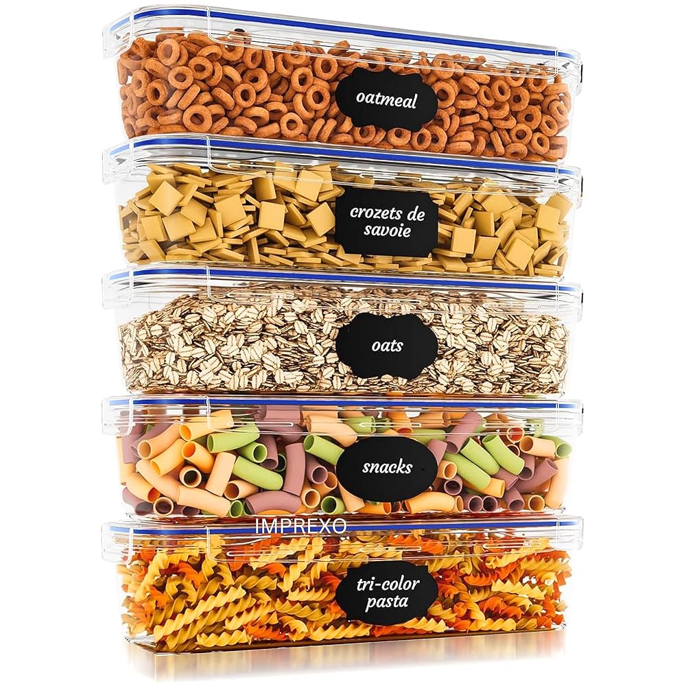 Amazon｜Imprexo 気密冷蔵庫 果物 野菜 肉 魚 食品 保存容器