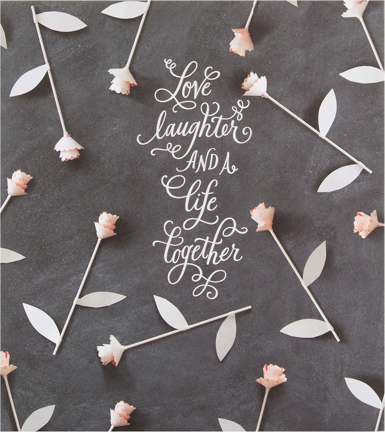Hallmark Wedding Card"Love Laughter and Life" - Medium