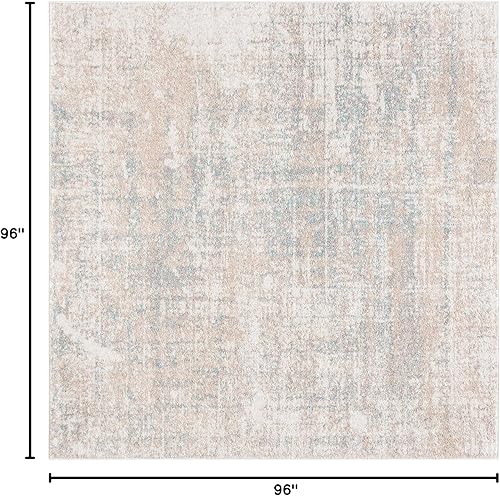Miniatura 113 de SAFAVIEH Adirondack Collection Tapete de área XL, 12 x 15 pies, color crema y dorado, diseño abstracto moderno, no desprende pelusa y de fácil