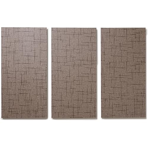 Lucida Surfaces Luxury Vinyl Floor Tiles | Glue Down Adhesive Flooring | 18 Textured Look Planks | FabCore Streaked Carpet | 36 Sq. Feet