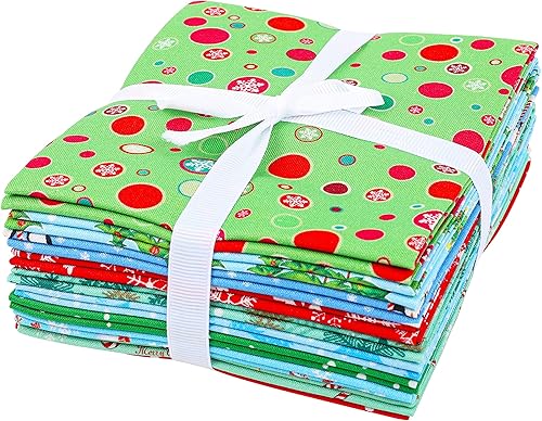 Miniatura 4 de Craftido -25 opciones 100 % algodón, 10 cuartos gruesos de 18 x 21 pulgadas, peso mediano de 5.2 onzas, algodón suave para acolchar, proyectos de