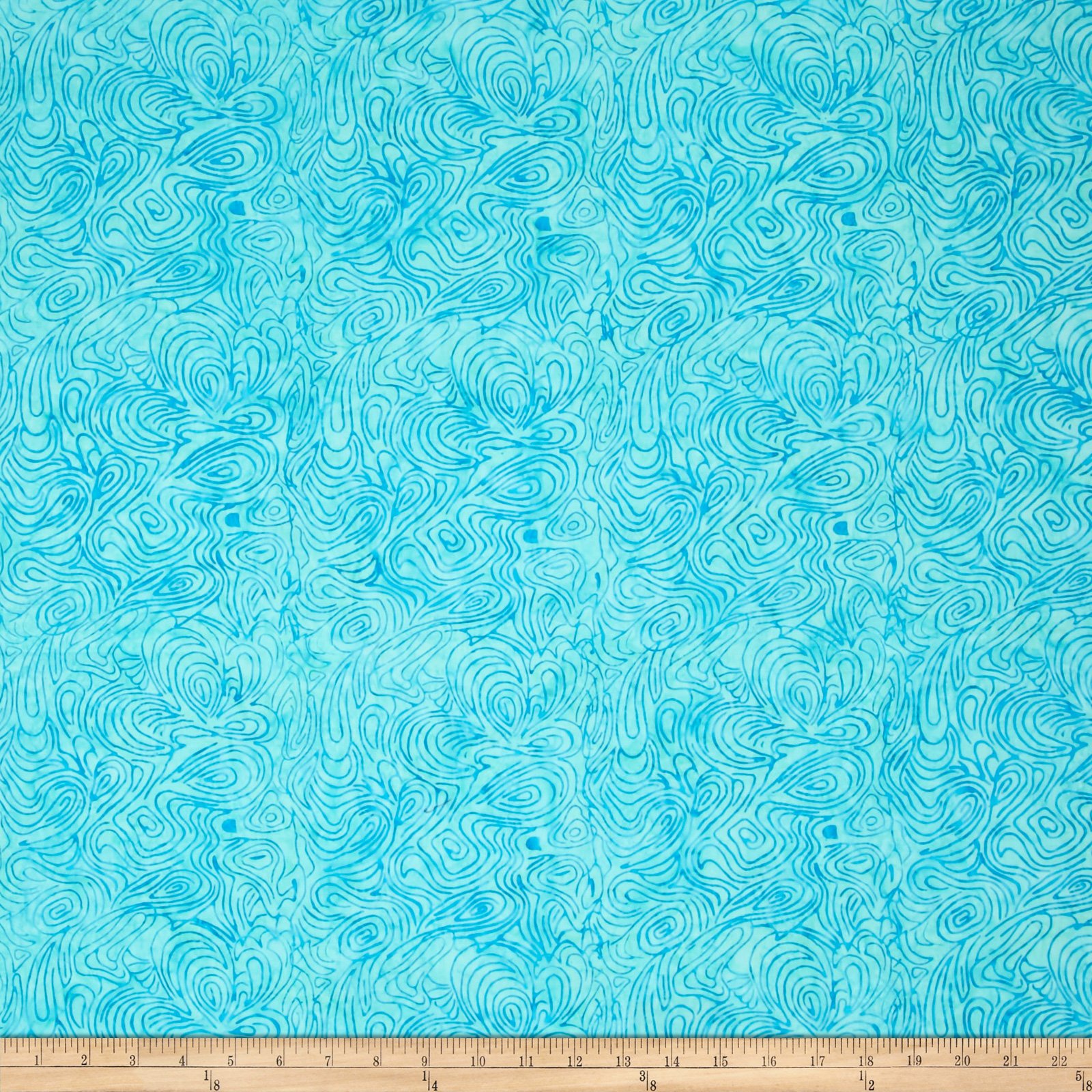 Island Batik Cotton Blender, Yard, Aqua