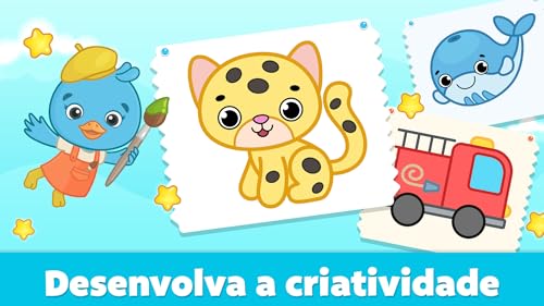 Jogos de colorir para crianças - jogo de desenhar e pintar para bebês de 2-5 anos