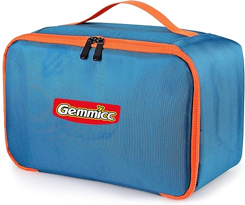 Gemmicc Toy Carry Case,Magnetic Tiles Storage Bag, Water Resistant Oxford Cloth Organizer, Box Storage Bin for Playroom, Classroom,Home Organization