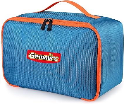 Gemmicc Toy Carry Case، حقيبة تخزين البلاط المغناطيسي، منظم قماش أكسفورد مقاوم للماء، صندوق تخزين بن لغرفة اللعب، الفصل الدراسي، المنظمة المنزليةBlue