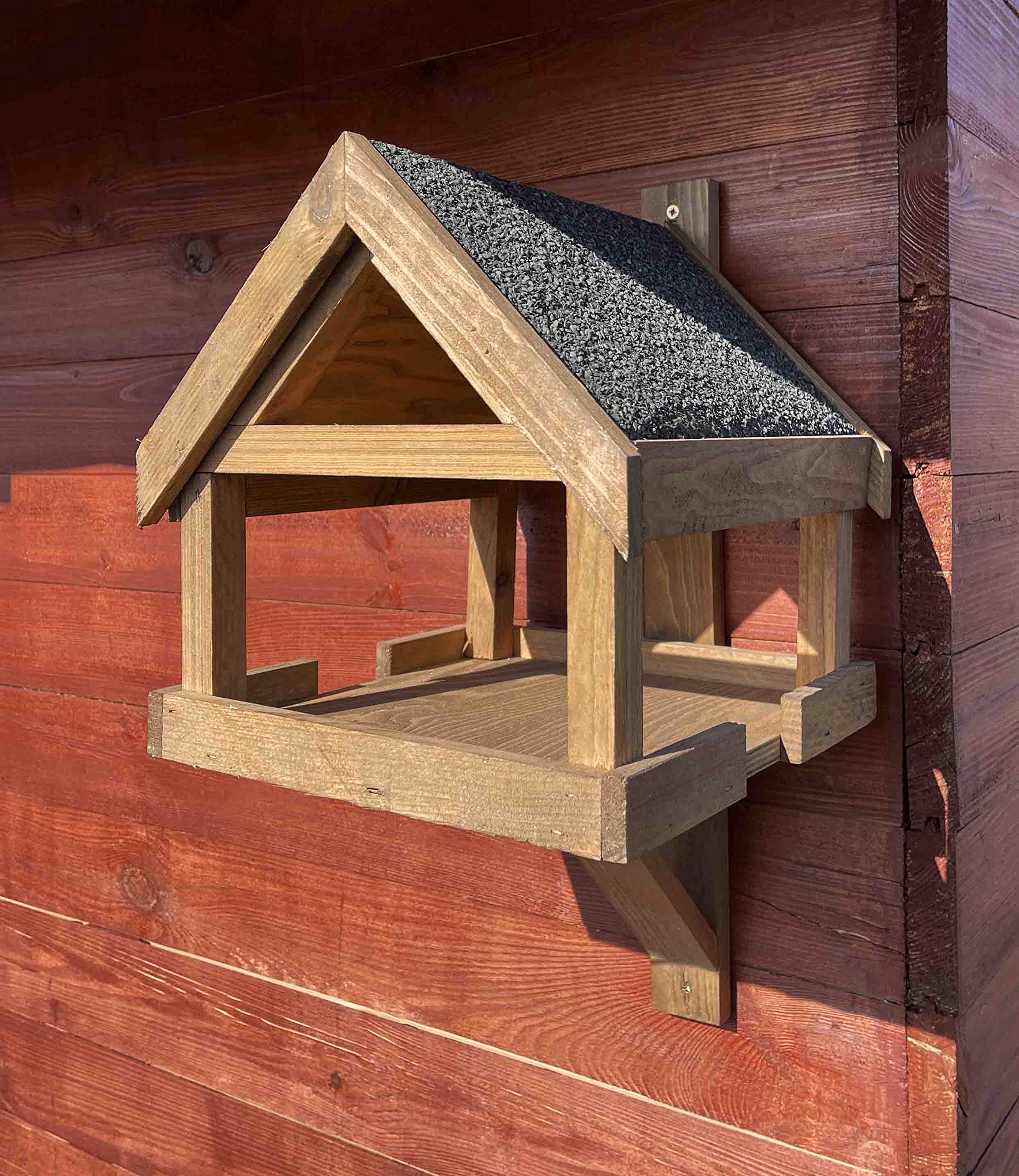 Mangiatoia per uccelli in legno resistente alle intemperie mangiatoia per uccelli selvatici mangiatoia per uccelli selvatici mangiatoia per giardino balcone recinzione o riparo