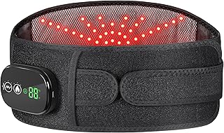 YUANBO Heated Lower Back Massager with 3 Heating & 3 Vibration Modes, Cordless Heating Pad for Back, Heated Back Brace Gifts for Family Men Women