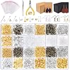 CHRORINE 2940 Pieces Jewellery Craft Accessories Earring Making Kit Earrings Ear Hooks Jump Rings for Making and Repairing Earrings Bracelet DIY