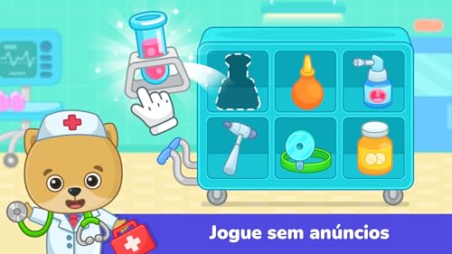 Jogos para crianças: seja um médico no seu hospital - divertido e educativo!