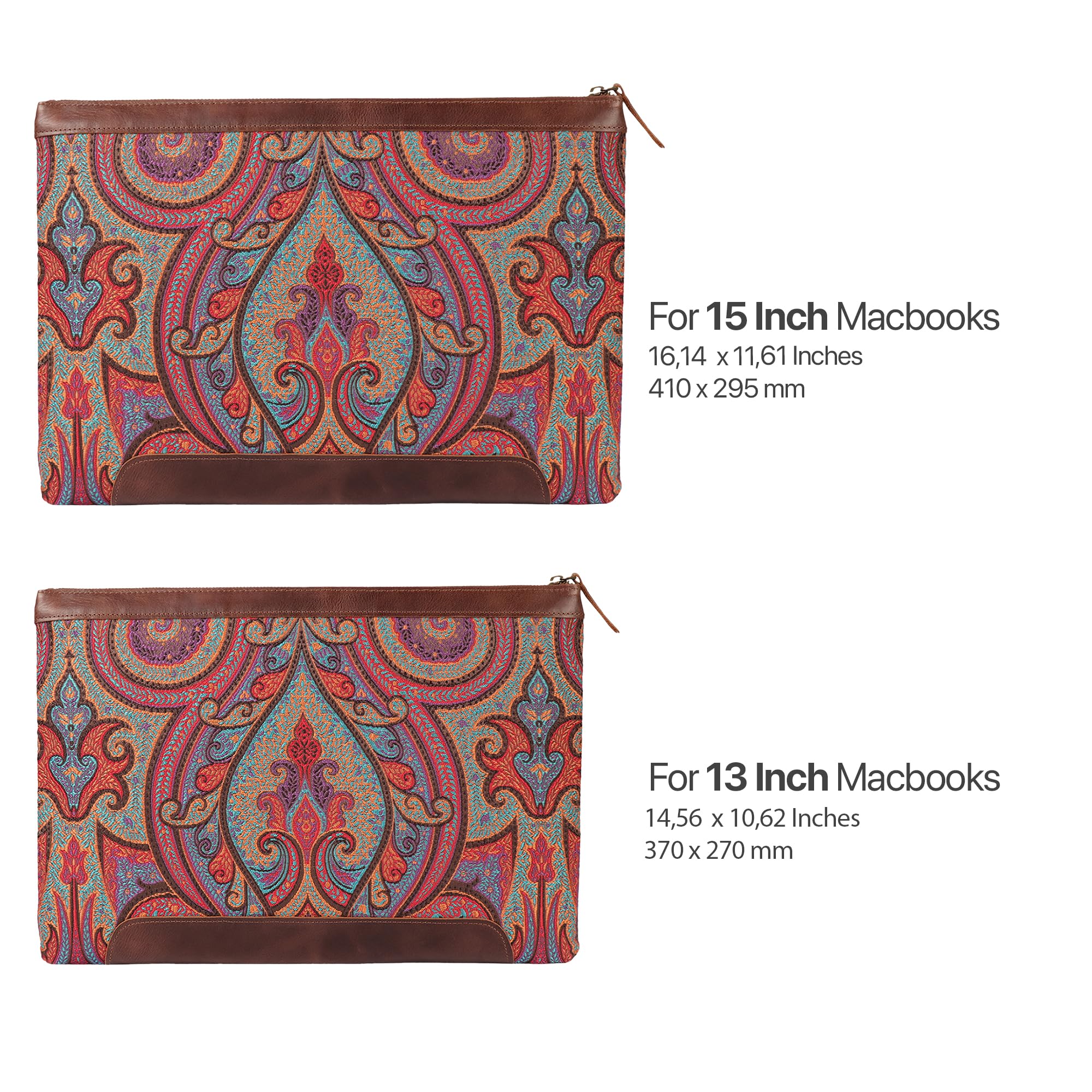 Londo Custodia per laptop in vera pelle - Protezione elegante per MacBook M1 M2 M3 M4 Pro Max