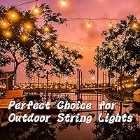 Vista 7 de ADIIL 30 ganchos Q con hebilla de seguridad, ganchos de tornillo resistentes al viento para colgar luces de cadena al aire libre, plantas, luces