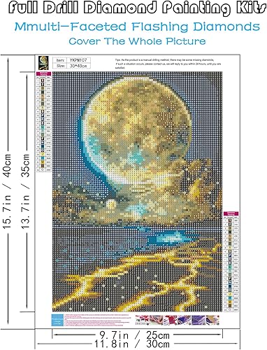 Miniatura 57 de KINPLUB Kits de pintura de diamantes de playa en forma de corazón para adultos, kits de arte de diamantes de puesta de sol 5D para principiantes