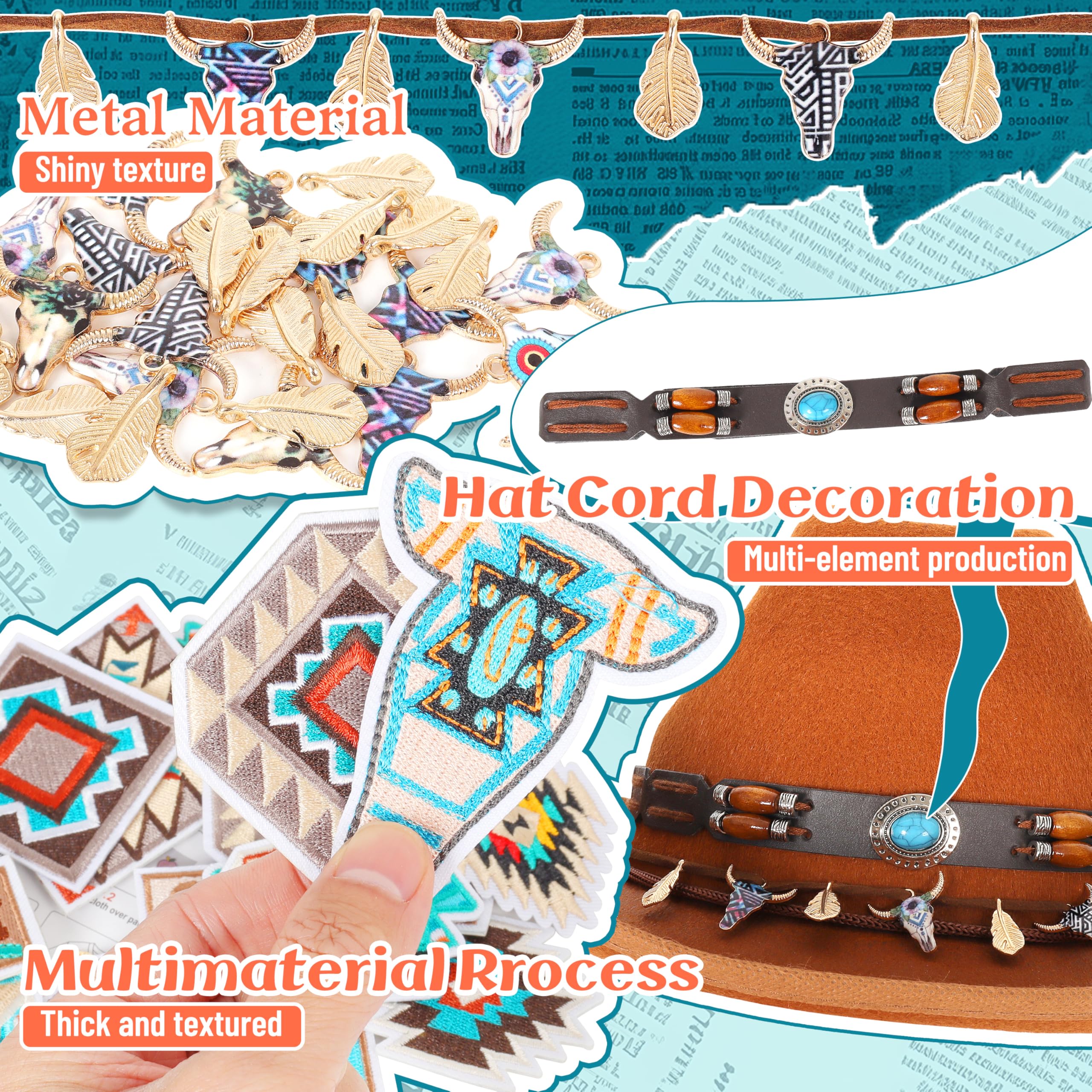 Parches bordados para planchar del suroeste para ropa: Meneng Western, 32 parches para coser para manualidades, parches bordados vintage para vaqueros, vaqueras, sombreros, mochilas, chaquetas