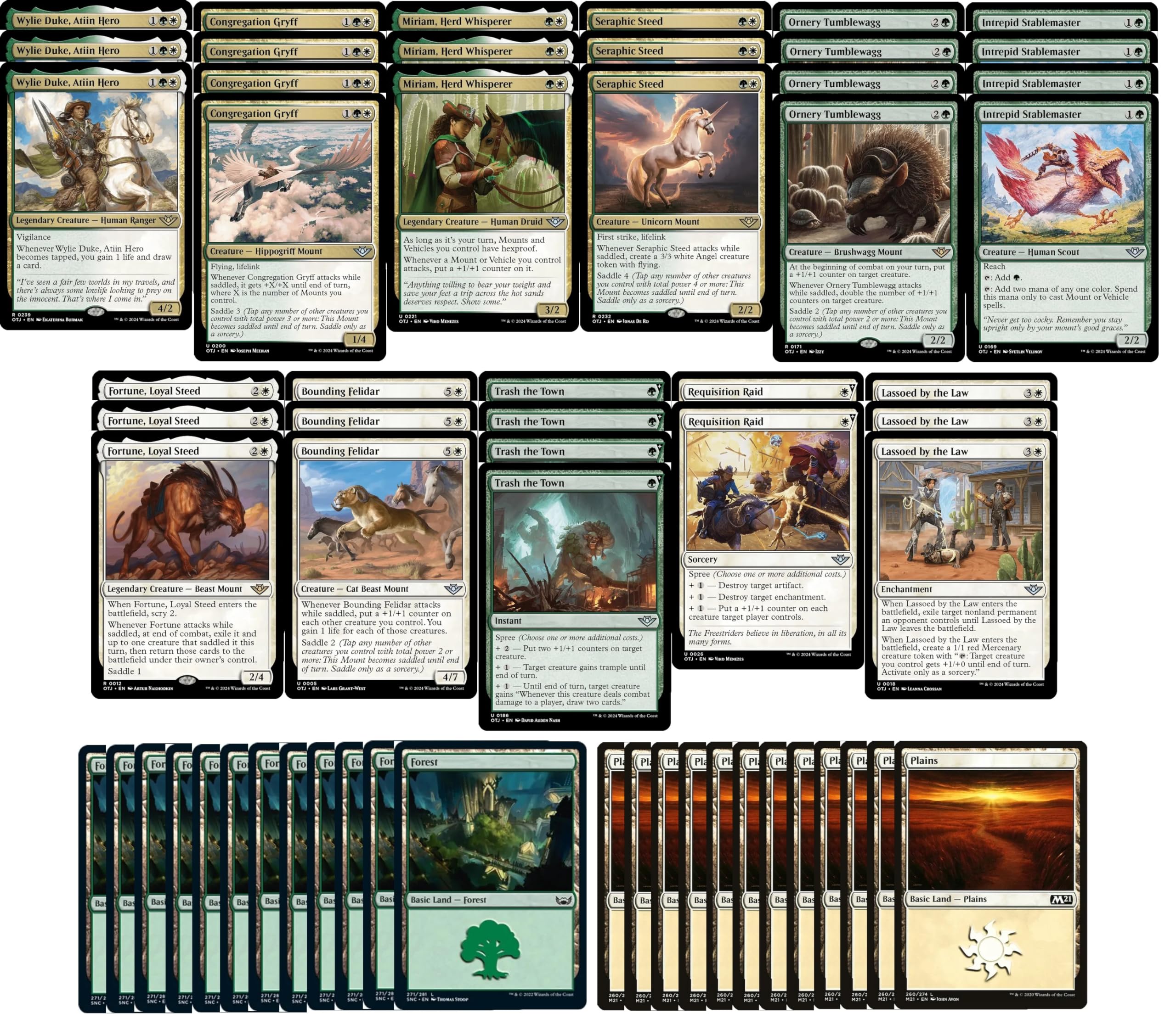 Amazon.com: Elite Horse Mount MTG Deck - Selesnya Green White - Modern &  Pioneer Legal - Custom Built - Magic The Gathering - MTG