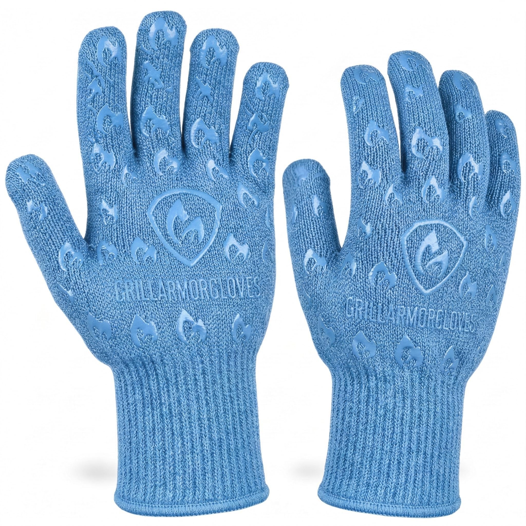Gants de four résistants à 500°C Grill Armor avec doigts pour barbecue