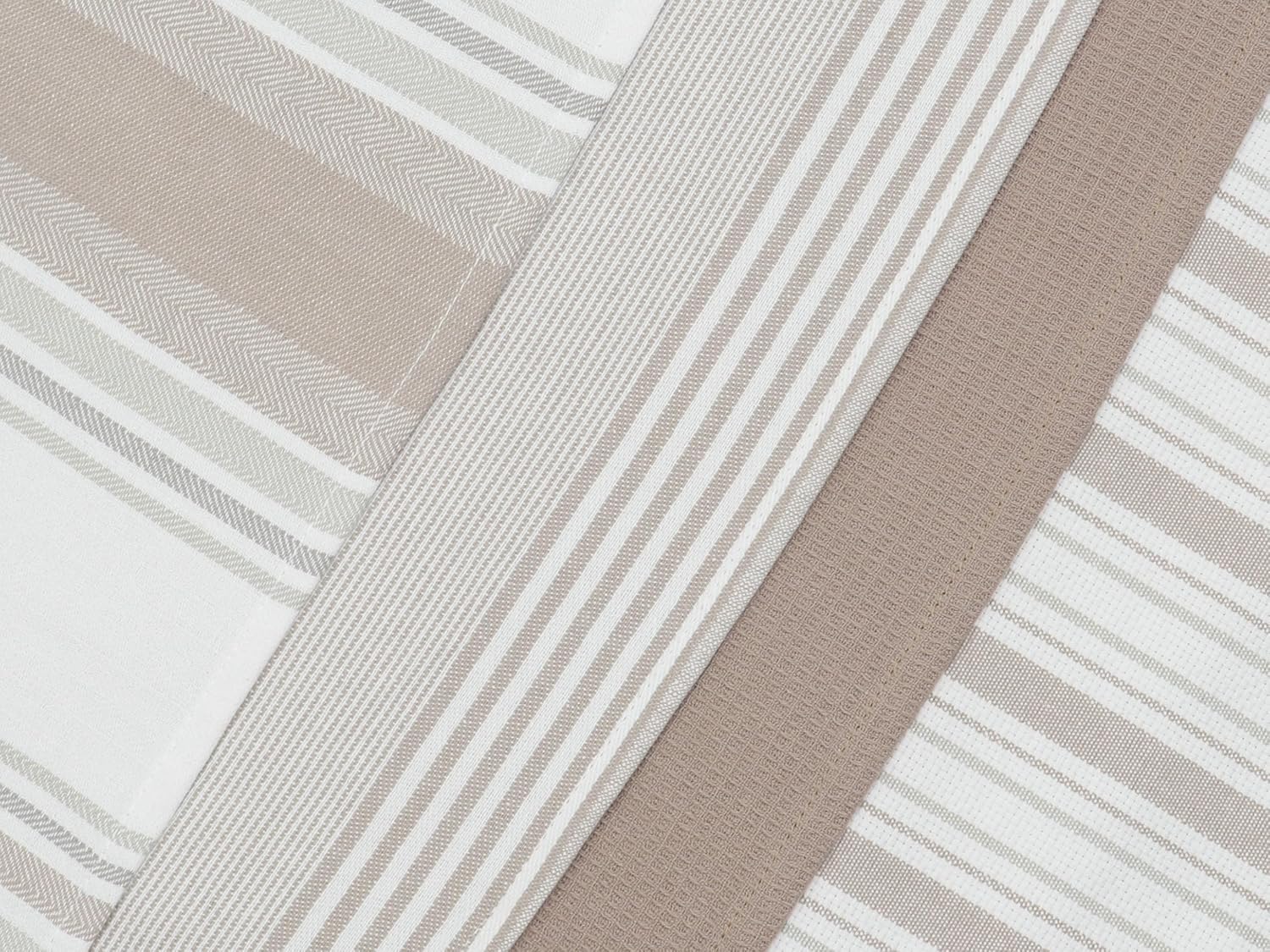 Mia'sDream Waffle Weave Brown Kitchen Towels Set, 4 Pack,17.7x25.6 inch image 3