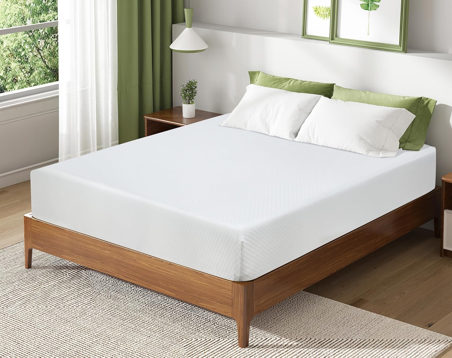 HWGEBY Queen Mattress,14 Inch Medium Firm Mattress, Gel