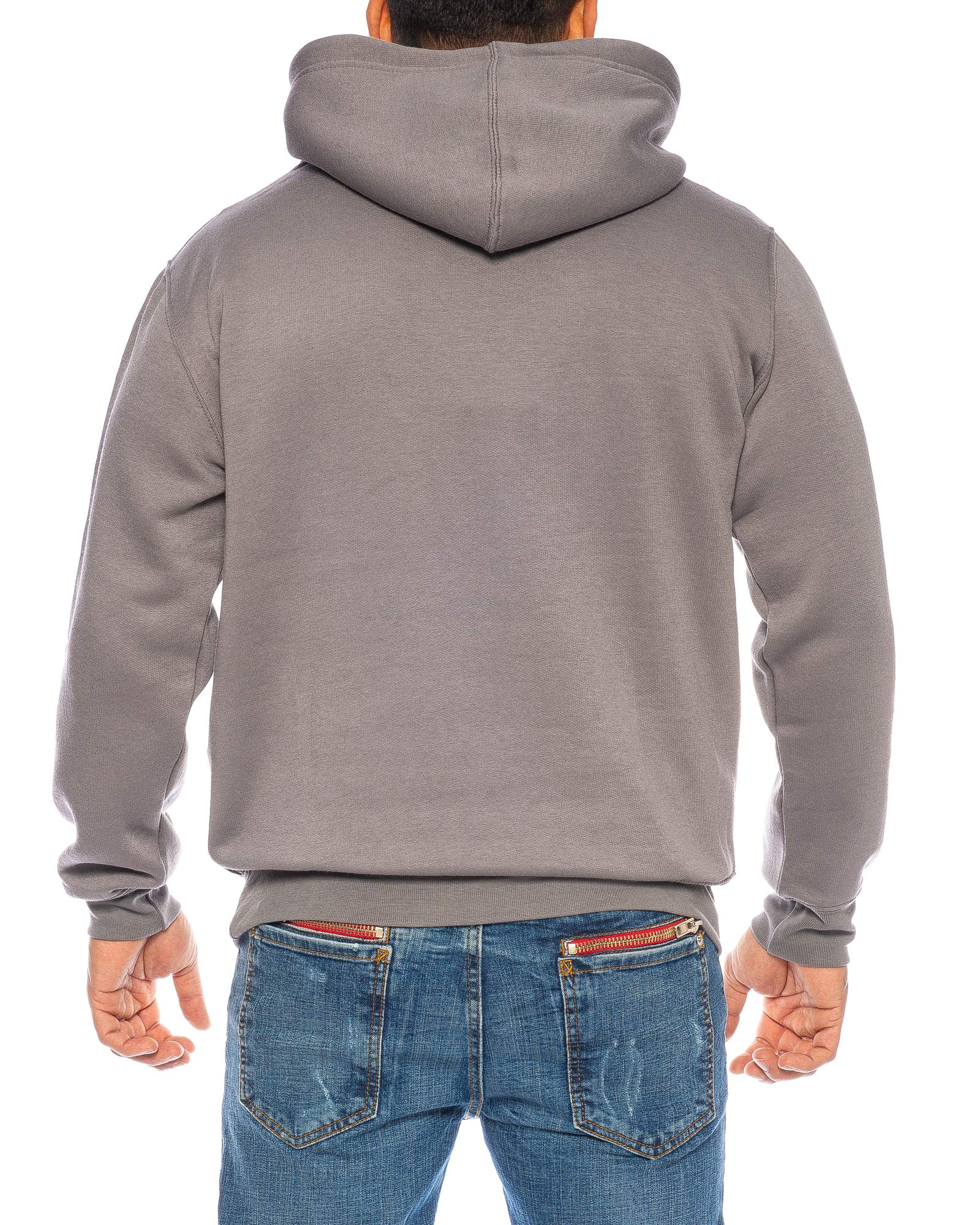 Raff & Taff Hoodie met capuchon, sweatshirt, sweater, pullover | S - 8XL | sport dagelijks gebruik vrije tijd | premium katoen fleece binnenkant, lichtgrijs, 3XL