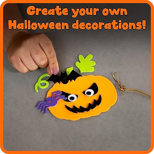 Miniatura 3 de Ready 2 Learn Crea tus propias calabazas de Halloween  Juego de 4  Manualidades de Halloween para niños de 4 a 8 años  Recuerdos de fiesta de
